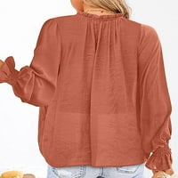 Kokopeuentne žene majica dugih rukava V-izrez na vrhu labave ležerne bluza sa sobom