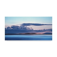 Zaštitni znak likovne umjetnosti' večernji oblaci na vodi ' platno Art Ron Parker
