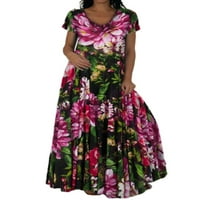 Crianlook Kaftan Baggy Maxi haljina za žene Ljeto cvjetni maxie haljine za odmor Paisley dugačak sandress