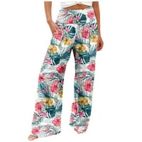 Ženske pantalone Palazzo pantalone za žene trendi pantalone sa širokim nogama sa cvetnim printom sa visokim