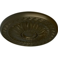 Ekena Millwork 20 od 3 8 P Randee plafon medaljon, Ručno obojene zeleno zlato