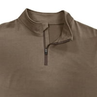 Košulje za muškarce Ljeto Ležerne prilike pune boje zatvarača za zatvarače dugih rukava za štand ovratnik muške majice