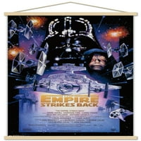 Star Wars: Empire udara natrag - jedan zidni poster sa drvenim magnetnim okvirom, 22.375 34