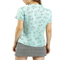 Žene Plus Size Shirts Klirens Žena Dugi Rukav T-Shirt Ljeto Štampanje Labave Bluze Tops Flash Picks Green