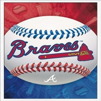 Atlanta Braves-Logo Zidni Poster, 22.375 34