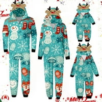 Yueulianxi Christmas Faith Pajamas Casual Božićni roditelj Dječje odjeće Ispiši pidžami kombinezon za