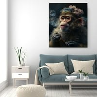 Shaman Cheller majmun životinjsko kraljevstvo motivacija platna zidna umjetnost