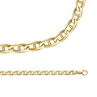 Mariner ogrlica čvrsta 14k sidreni lanac od žutog zlata Unqiue stilski Link originalan