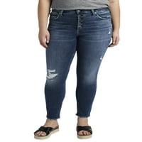 Silver Jeans Co. Ženske Plus Size Avery high Rise Skinny farmerke veličine struka 12-24