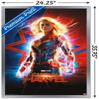 Marvel Cinemat univerzum - Kapetan Marvel - jedan zidni poster, 22.375 34 uokviren