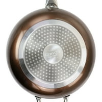 Copper Pan Cooking Excellence 3. Quart aluminijumski tiganj za dinstanje bez lepka u bakru