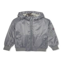 Phat Farm Boys čvrsta jakna sa kapuljačom od kišne školjke sa džepovima sa patentnim zatvaračem, veličine