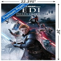 Star Wars: Jedi pali nalog - Ključni umjetnički zidni poster, 22.375 34