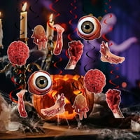 LeKY Scary Halloween Halloween party dekoracija Spooktacular Halloween Set sa balonom torta Topper Scary