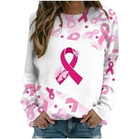 Ženske trendi roze trake Survivor Shirts Carcus Survivor Shirts Clearance Pink Print tunika modni Tees