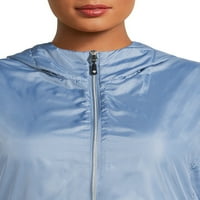 Big Chill ženska jakna vjetrovke obložena flisom Plus Size sa kapuljačom