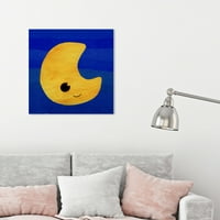 Wynwood Studio Astronomija i svemirska zidna umjetnost platnene otiske 'mjesec' mjeseci - žuti, plavi