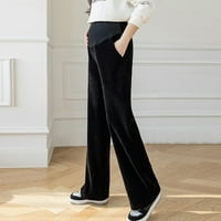 Akiihool ženske pantalone Dressy Casual žene ravne noge Yoga haljine pantalone se protežu sa džepovima