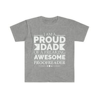 Ponosan tata super lektor Unise T-shirt s-3XL Dan očeva
