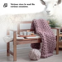 Chunky pletene pokrivač merino vuna mješavina gigantska pređa mekani kabl pleteno bacanje ručno rađene