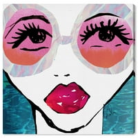 Wynwood Studio Moda i Glam Wall Art Art Platnes Ispis 'Ready za vodene portrete - plava, crvena
