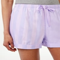 Joyspun ženske tkane kratke hlače za spavanje, veličine S do 3X