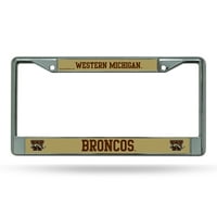 Zapadni mičigen Broncos Chrome Metal Licencne ploče