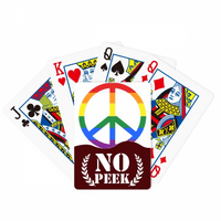 Rainbow Anti war LGBT Peek Poker igranje karata privatna igra