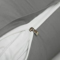 Jedinstvene povoljne ponude Egipatski pamučni jastučni poklopac tamno sivi standard