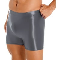 Muške sjajne kratke helanke jednobojne kratke hlače za plivanje fitnes trčanje
