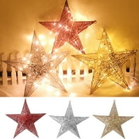Handeo Božić sjajni zvijezde Glitter Neosjetno živah boja za žene Viseći božićne blistave zvijezde za