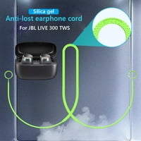 LTESDTRAW mekani silikonski remen za slušalice protiv izgubljenog konopa kabela za JBL live tws