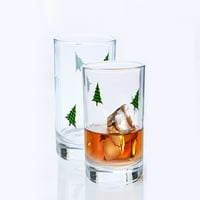 Holiday Time Božić Slavlje Whisky Glass, Drvo