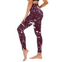 Složene hlače za žene Ženske ležerne tiskane joge Hlače visoke struk labave ravne duge hlače Ljesto zazor