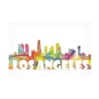 Marlene Watson 'Los Angeles Skyline Mclr 2' Platno Art