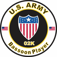 U. S. Army Mos 02K fagot igrač