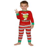 Sunisery Božić roditelj-dijete Noćna Odjeća crveni Dugi rukav štampani uzorak pantalone