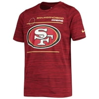 Omladinski Nike Scarlet San Francisco 49ers Legend Sporedna majica za performanse