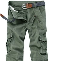 Rewenti Plus Veličine Muške hlače Muška labava multi-džepna opterećena kombinezona na otvorenom Ležerne