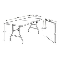 Mainstays Foot Centerfold Folsing Tabela, Bijela