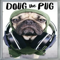 Doug the mops-slušalice zidni Poster, 22.375 34