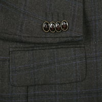 Muški klasični karirani sako vuneno odijelo odvojeni Sako Premium Comfort sportski kaput za muškarce