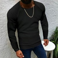 Gasue muške Henley majice Dugi rukav za kožu tanka trendi košulja odgovara poslovnim vanjskim vrhovima