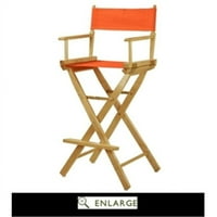 30 Rediteljska stolica Crni okvir-mandarinski platno