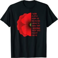 Memorijal Dana veterana SAD-a da ne zaboravimo majicu sa cvijetom Crvenog maka