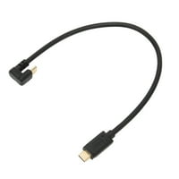 C muški za USB C muški adapter kabel, 10Gbps 0. 12-u muški za muški konveter U tip glava lakta sa montažnim