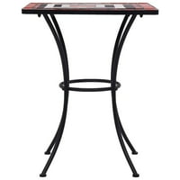 walmeck Bistro Set keramička Tile Terakota i bijela