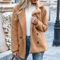 Softmallow zimski jakne kaputi za žene, žene dame topla jakna zimska čvrsto zakretaju kaput niz ovratnik