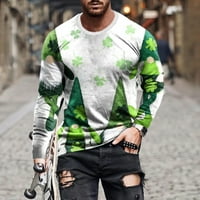 Kiplyki Jesen Baske majice veleprodaje za muškarce okrugli vrat Kratki rukav pulover linije 3D ispisana