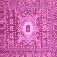 Ahgly Company Zatvoreni Pravougaonik Sažetak Pink Moderni Tepisi, 7'9'